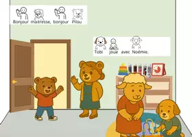 Aperçu - Inclusion - pilou à l'école livre adapté - Page 3