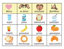Προεπισκόπηση - Υποστηρικτικό υλικό / Ειδική αγωγή - Επικοινωνιακός πίνακας για φαγητό & Οδηγός χρήσης - Εξώφυλλο