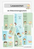 Vorschau - Mal- und Bastelvorlagen - Lesezeichen als kleines Geschenk - Deckblatt