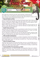 Vorschau - Arbeitsblätter - Hong Kong Wildlife Reading - Grade 9 - Deckblatt