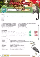 Vorschau - Arbeitsblätter - Hong Kong Wildlife Reading - Grade 9 - Seite 1