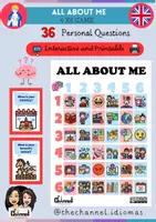 Aperçu - Jeux - ALL ABOUT ME – 6 × 6 Game (Interactive & Printable) - Page de couverture