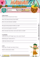 Vorschau - Arbeitsblätter - Hawaii The Aloha State USA Reading - Grade 8 - Seite 2