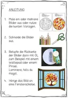 Vorschau - Mal- und Bastelvorlagen - Herbst Fensterbilder Stained Glass – Bastel- & Ausmalvorlagen mit Blättern & Bäumen für Kinder - Seite 2