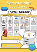 Vorschau - Spiele - Sag es nicht Sommer - DaZ/DaF, Deutsch (Spiel) - Deckblatt