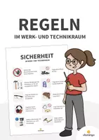 Vorschau - Poster - Regeln im Werk- und Technikraum: Plakat - Deckblatt