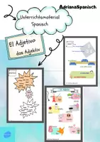 Vorschau - Arbeitsblätter - El adjetivo en Español - Deckblatt