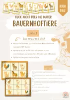 Vorschau - Spiele - Guck nicht über die Mauer - Bauernhoftiere - Deckblatt