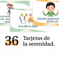 Vista previa - Unidades / Secuencias / Situaciones de Aprendizaje - 36 Tarjetas de Serenidad – Actividades rápidas para calmar a tu hijo en cualquier lugar - Portada