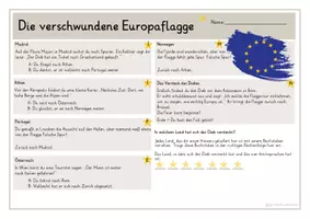 Vorschau - Arbeitsblätter - Europa - Lesespur -Fächerübergreifender Unterricht - 3-fach differenziert - Seite 2