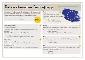 Vorschau - Arbeitsblätter - Europa - Lesespur -Fächerübergreifender Unterricht - 3-fach differenziert - Seite 3