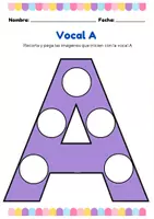Vista previa - Hojas de trabajo - Vocales divertidas - página 1