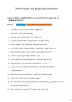 Vorschau - Unterrichtsreihen - Die direkte Rede Klasse 5 Klasse 6 ganze Lerneinheit Dossier | Einführung, Übungen & Schreibaufgaben - Seite 3