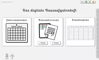 Vorschau - selbst erstellte Cliparts/Grafiken - Schulplaner Kravica 2025/2026 – das digitale Hausaufgabenheft als PDF - Seite 2