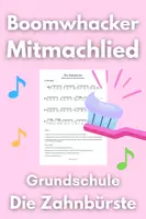 Vorschau - Arbeitsblätter - Mitmachlied für Boomwhackers: Die Zahnbürste (Noten PDF) - Deckblatt