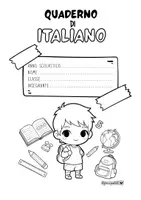 anteprima - Etichette / Segnalibri - COPERTINE QUADERNI bambini stile Chibi - Pagina 2