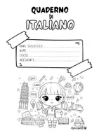 anteprima - Etichette / Segnalibri - COPERTINE QUADERNI bambini stile Chibi - Pagina 3