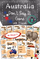Vorschau - Spiele - Australia: Don't Say It - Speaking Game (71 Spielkarten) - Deckblatt