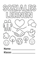 Vorschau - Anderer Materialtyp - Deckblatt Soziales Lernen - ausmalbares Heftcover - druckfertig - Deckblatt