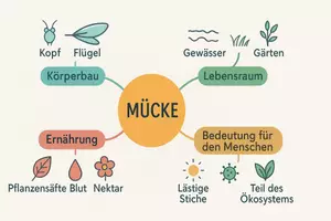 Vorschau - Arbeitsblätter - Lernposter + Arbeitsblätter zum Thema "Mücke" + Lösung & MP3 + Mindmap + Infografik - Seite 3