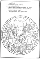 Vorschau - Arbeitsblätter - Herbst Fensterbilder Stained Glass – Ausmal- & Bastelvorlagen für Kinder mit Herbstszenen im Buntglas-Stil - Seite 3