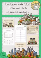 Vorschau - Stundenentwürfe - Leben in der Stadt früher und heute Unterrichtseinheit - Deckblatt