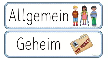 Vorschau - Poster - Wahlgrundsätze/Wahlprinzipien (2 Versionen) - Seite 1