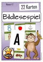 Vorschau - Spiele - Bildlesespiel Buchstabe A Klasse 1 -Ich habe - Wer hat?- - Deckblatt