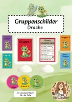 Vorschau - Bildkarten - Gruppenschilder, Tischgruppen Drache / Drachenklasse - Deckblatt
