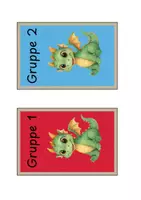 Vorschau - Bildkarten - Gruppenschilder, Tischgruppen Drache / Drachenklasse - Seite 1