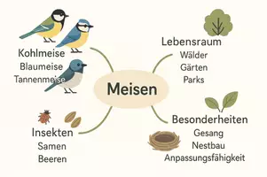 Vorschau - Arbeitsblätter - Arbeitsblätter zum Thema "Meisen"+ Lösung & MP3 + Mindmap + Infografik - Seite 2