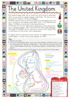 Vorschau - Arbeitsblätter - The United Kingdom - The Union Jack, country names, nationalities, and languages - Seite 3