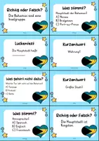Vorschau - Arbeitsblätter - Bahamas MEGABUNDLE - Wissenskartei, Lückentext, Steckbrief, Suchsel, Quizkarten, POP Art Malvorlagen - Seite 2