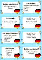 Vorschau - Arbeitsblätter - Deutschland MEGABUNDLE - Wissenskartei, Lückentext, Steckbrief, Suchsel, Quizkarten, Pop Art Malvorlagen - Seite 2
