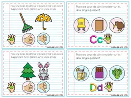 Aperçu - Apprentissages en autonomie - Les lettres à modeler- Les rimes - Page 3