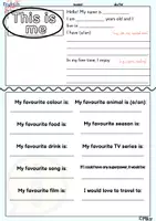 Vorschau - Arbeitsblätter - This is me: Introducing myself - Deckblatt