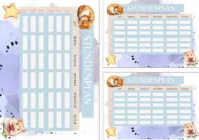 Vorschau - Mal- und Bastelvorlagen - Stundenplan für die Hamsterklasse - Seite 2