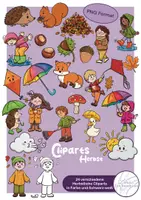 Vorschau - Arbeitsblätter - Cliparts Herbst - Kinder, Tiere & Objekte - Deckblatt