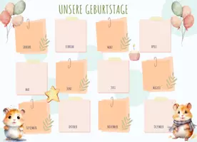 Vorschau - Poster - Geburtstagskalende für die Hamsterklasse - Seite 1