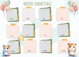 Vorschau - Poster - Geburtstagskalende für die Hamsterklasse - Seite 3
