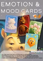 Vorschau - Spiele - Bundle Moodys – Emotion & Mood Cards for Classes 3-12 for English, Social-Emotional Learning, EFL, Ethics, Classroom Management - Seite 1