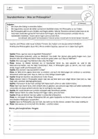 Vorschau - Arbeitsblätter - Was ist Philosophie? - Deckblatt