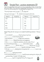 Vorschau - Arbeitsblätter - "Simple Past" positive statements - Seite 2