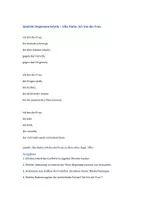 Vorschau - Arbeitsblätter - Gedicht Gegenwartslyrik – Ulla Hahn: Ich bin die Frau - Seite 1