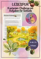 Vorschau - Arbeitsblätter - Lesespur-Kastanien-Herbst-Soziales Lernen - Deckblatt