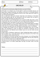 Vorschau - Arbeitsblätter - Drechsler Arbeitsblätter mit Fragen Lesetraining mit Lösungen Lesetext - Seite 1