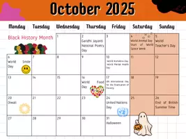 Aperçu - Affichage - Calendrier 2025-2026 pour la classe d'anglais - Page 2