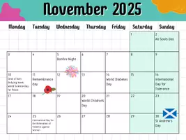 Aperçu - Affichage - Calendrier 2025-2026 pour la classe d'anglais - Page 3