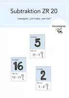 Vorschau - Spiele - Materialpaket Lesespiele „Ich habe, wer hat“ Mathe (wachsend) - Seite 1