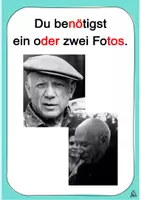 Vorschau - Mal- und Bastelvorlagen - Selbstporträt nach Pablo Picasso: Schritt-für-Schritt - Seite 1